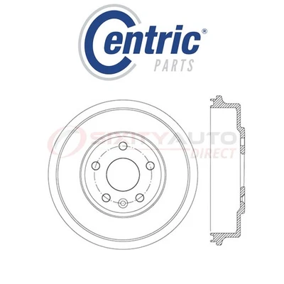 Centric Brake Drum for 2012-2018 Chevrolet Sonic 1.4L 1.6L 1.8L L4 - Braking ug - Image 1 of 4