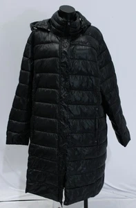 Woman Within Women's Plus Long Packable Puffer Jacket CD4 Black Size 3X NWT - Picture 1 of 4