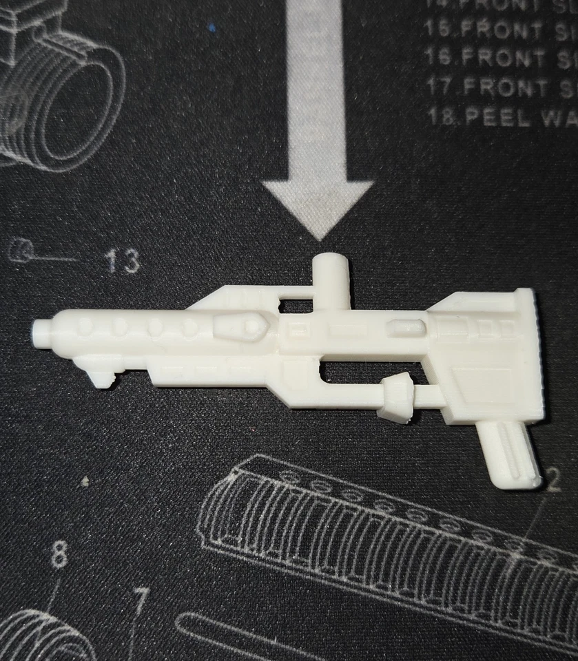 Transformers G1 Ultra Magnus 3D Printed Replacement Gun With 2 Post - Image 1 of 1