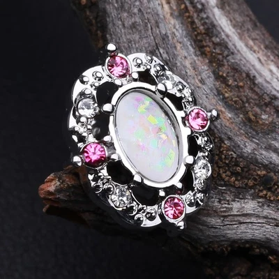 Grand Florid Opal Cartilage Tragus Earring 18ga - Image 1 of 2