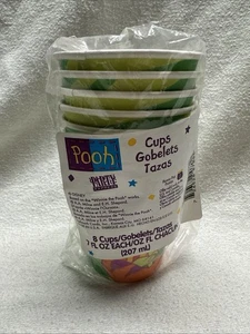 Vintage Winnie Puuh & Freunde TIGGER 8 Stück Geburtstag Party Pappbecher - Bild 1 von 7