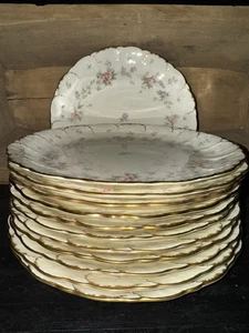 Mikasa Remembrance 10 3/4” Dinner Plates (12) MINT - Picture 1 of 4