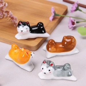 Small Ornaments Public Chopstick Holder Puppy Chopstick Rest Dinnerware Stand - Picture 1 of 7