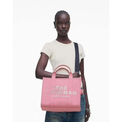 Bolso de Mano Marc Jacobs Rosa Blanco Doble Asa The Vote con Correa Bandolera COMO ESTÁ  Foto 1 de 4