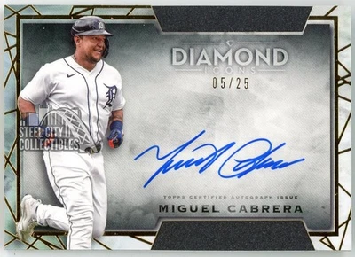 Miguel Cabrera 2022 Topps Diamond Icons Autograph Card #DIA-MC 5/25 - Image 1 of 2