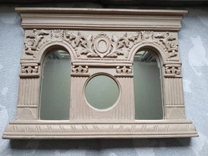 Bohemian Style Shabby Cottage Mirror Wood 59 Cm L 42 H 5CM D - Picture 1 of 13