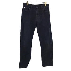 Hugo Boss Men's Montana Jeans 36 Corduroy 5-Pockets Straight Fit Cotton Black - Picture 1 of 9