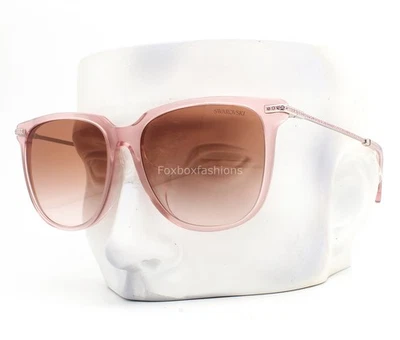 Óculos de sol Swarovski SK 6015D 300113 rosa claro com cristais com estojo - Imagem 1 de 4