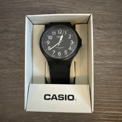 Casio Black Retro Analogue Gents Watch MW-240-1BVEF Brand New in Box  - Image 1 of 4