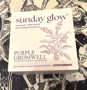 Purple Gromwell Clarifying Luxury Cleansing Bar- Breakout, Angry Skin NEW IN BOX - Picture 1 of 1
