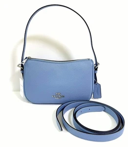 Coach Kailey Leather Shoulder Bag Bluebell NWT $350 - Picture 1 of 8