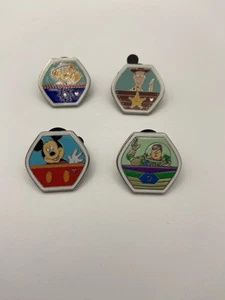 Disney Trading Pin Set Magic Ferris Wheel Lot 4 Pins Mickey Buzzlightyr Woody et - Picture 1 of 7
