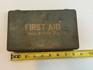 Bell Telephone System First Aid Kit Metal Case Full Of Original Product 1976 - Picture 1 of 9