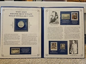The 1925 Stone Mountain Commemorative Half Dollar Coin PCS Album - Picture 1 of 4