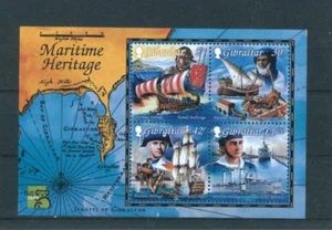 1999 Gibraltar Maritime Heritage miniature sheet. Melbourne EXPO MUH - Picture 1 of 1
