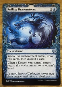 MTG Tarkir Dragonstorm, Roiling Dragonstorm - showcase Borderless - Imagen 1 de 1