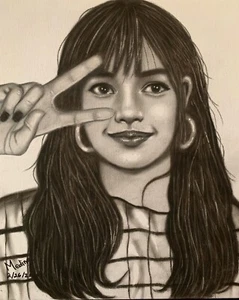 Lisa blackpink Pencil Portrait Sketch - Picture 1 of 2