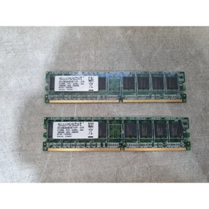 Lot of 2 Swissbit SEU06464B2B71EP-37R Memory 512MB PC2-4200 DDR2 SDRAM 533-MHz - Picture 1 of 10