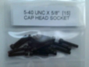 5-40  UNC X 5/8" CAP HEAD SOCKET [ALLEN] SCREWS X 15 - Picture 1 of 1