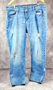 Old Navy Women Straight Mid-Rise Jean Blue Jeans Size 14 Gift for Her - Picture 1 of 12
