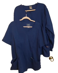Cherokee Scrub Jacket And Revolution Top Navy Size 2XL - Picture 1 of 2