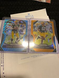 2019 Panini Prizm Aaron Rodgers Blue Wave Refractor #'d/199 + R. Gary Rc #’d/249