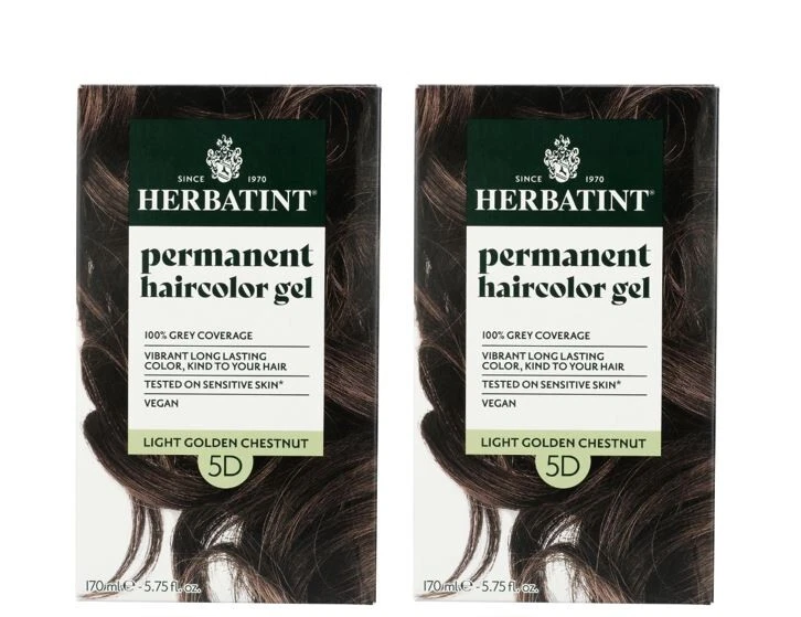 Herbatint Permanent Herbal Haircolour GEL 5d Light Golden Chestnut 135 Ml