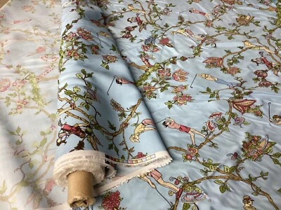 Tela RAYON RETRO con tema de golf *PORTERÍA*SEDOSA* RAYÓN PURO solo quedan 4 yardas- Foto 1 de 4