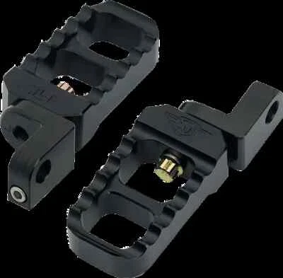 Joker Adj Serrated Driver Footpegs Pair Stubby Black Seventy Two 13-17 - Image 1 of 3
