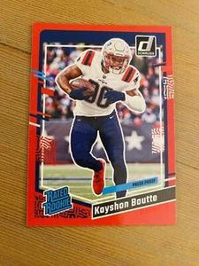 Kayshon Boutte 2023 Panini Donruss Rated Rookie Red #370 New England Patriots Rc - Picture 1 of 2