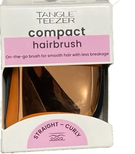 Tangle Teezer Compact Gold Black Hairbrush Fine Fragile Hair Haarbürste Haar - Bild 1 von 3