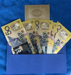 5 x Bluey Collectable 50 Dollar Bucks Banknotes - Picture 1 of 4