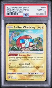 Pokemon Radiant Charjabug Crown Zenith Ultra Rare #051 PSA 10 Gem Mint - Picture 1 of 2