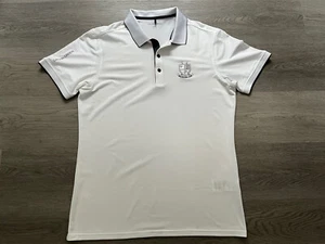 Galvin Green Mens White Polo Shirt - Malden Golf Club Crest Logo - Size Large - Picture 1 of 11