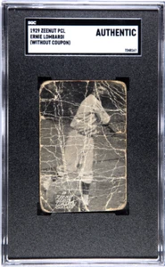 1929 Zeenut Pcl Ernie Lombardi - SGC Authentic HOF RC - Picture 1 of 2
