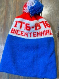 Vintage Knit Hat 1970s Bicentennial USA American Toboggan. A#1 - Picture 1 of 5