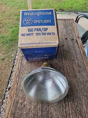 Westinghouse Weatherproof CLEAR 150W 120V Spot Light Bulb 150PAR/SP Spot - Image 1 of 4