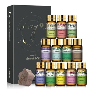 Essential Oil Set - Natural Essential Oils 12 x 5ML for Diffuser, Humidifier,DIY - Picture 1 of 14