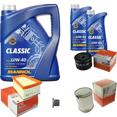 Mahle Inspection Set 7 L mannol Classic 10W-40 pour Nissan Kubistar Boîte 1.6 - Photo 1/4