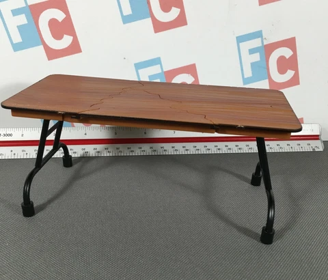 WWE Wrestling Jakks Brown Three Piece Breakaway Table Accessory for Figures Cover