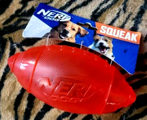 Nerf Dog Squeak Football Various Colors ea. New! - Picture 1 of 3