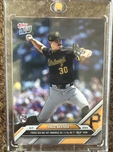 2024 Paul Skenes MLB TOPPS NOW Debut Rookie Card #201 Pirates Limited Edition - Bild 1 von 6