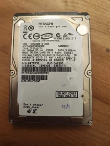 Hitachi C5K500 - 250GB 2.5" SATA - Sektoren Geprüft - Bild 1 von 2