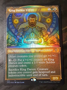 King Darien XLVIII TEXTURED FOIL , Dominaria United , NM, MTG, FREE SHIPPING - Picture 1 of 5