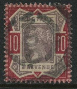 1887 QV Jubilee 10d struck by a light parcel cancel (40) - Picture 1 of 1