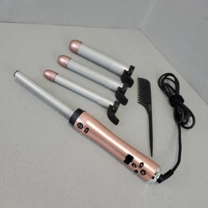 Lyealion SW01 Pink Gray Electric Coated 3-In-1 Automatic Hair Curling Iron - Picture 1 of 7