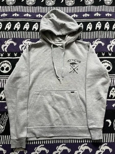 Atticus Herren Skating Hoodie Hoody Pullover Pulli Kapuze Gr. S Grau Vintage - Bild 1 von 4