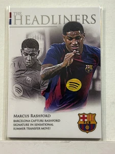 2025/26 Futera Headliners Barcelona Plata #03 Marcus Rashford/499 - Imagen 1 de 2