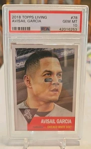 Tarjeta clasificada Avisail Garcia 2018 Topps Living PSA 10 gemas como nueva White Sox #78 - Imagen 1 de 2