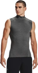 NEW Under Armour UA Compression Mock Sleeveless Shirt Gray 1361521-090 Men's L - Picture 1 of 12